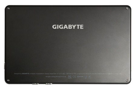 Gigabyte S1081 Slate PC powered by Cedar Trail back