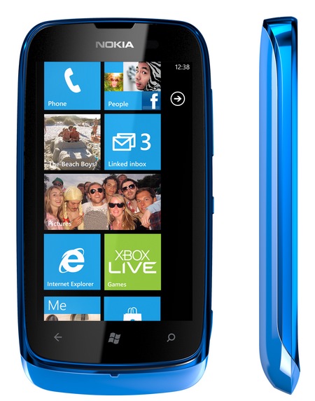 Nokia Lumia 610 Affordable Windows Phone cyan