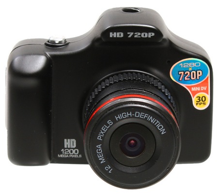 Thanko SUSMDLC1 Palm-sized DSLR-like Camcorder front Thanko SUSMDLC1 Palm-sized DSLR-like Camcorder front