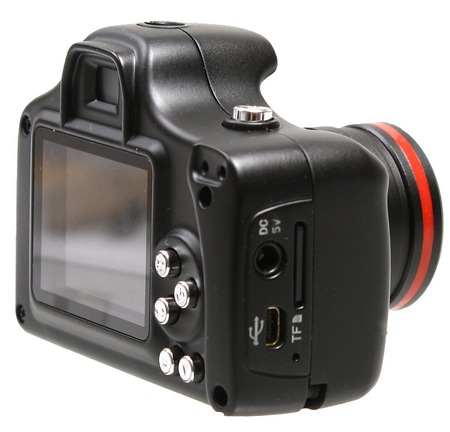 Thanko SUSMDLC1 Palm-sized DSLR-like Camcorder side Thanko SUSMDLC1 Palm-sized DSLR-like Camcorder side