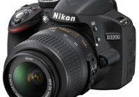 Nikon D3200 Entry-level DSLR Camera angle black
