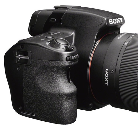 Sony Alpha SLT-A37 Entry-level DSLR Camera side
