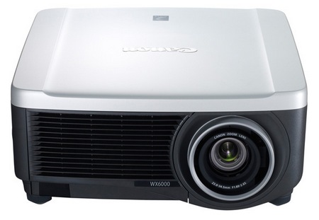 Canon REALiS SX6000 and REALiS WX6000 Pro AV Series Multimedia LCOS Projectors front