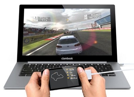 ClamCase ClamBook Ultrabook-style Companion for Smartphone with iphone ClamCase ClamBook Ultrabook-style Companion for Smartphone with iphone
