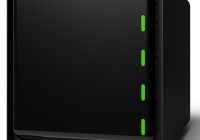 Drobo 5D Storage Device with USB 3.0 and Thunderbolt angle