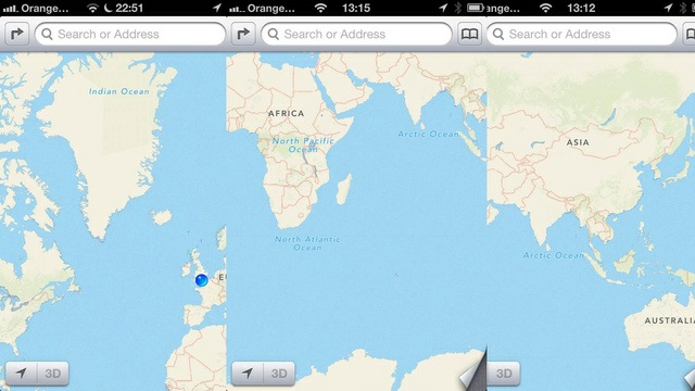 iOS 6 maps fail iOS 6 maps fail