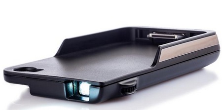 Aiptek MobileCinema i50S Pico Projector case for iPhone 4 4S front Aiptek MobileCinema i50S Pico Projector case for iPhone 4 4S front