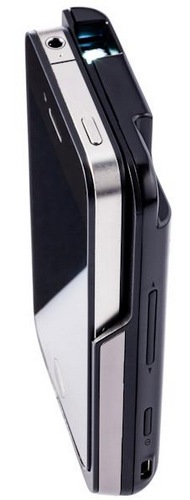 Aiptek MobileCinema i50S Pico Projector case for iPhone 4 4S side Aiptek MobileCinema i50S Pico Projector case for iPhone 4 4S side
