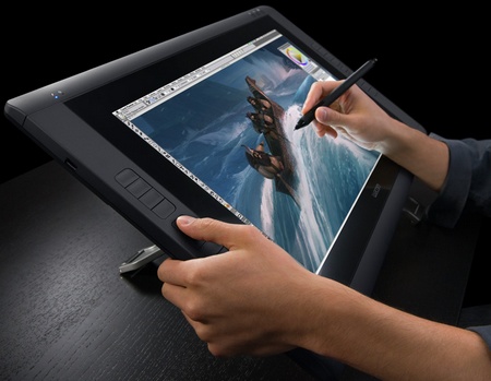 Wacom Cintiq 22HD Interactive Pen Display in use