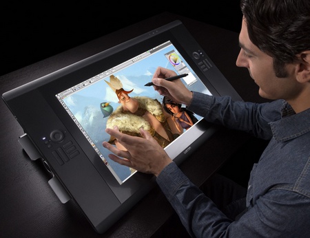 Wacom Cintiq 24HD touch Interactive Pen Display pen and multitouch