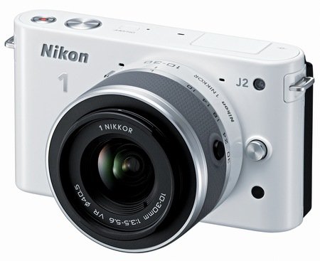 Nikon 1 J2 Mirrorless Camera white Nikon 1 J2 Mirrorless Camera white