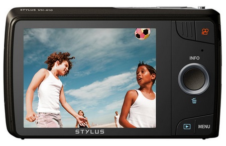 Olympus STYLUS VH-410 Compact Touchscreen Digital Camera back Olympus STYLUS VH-410 Compact Touchscreen Digital Camera back