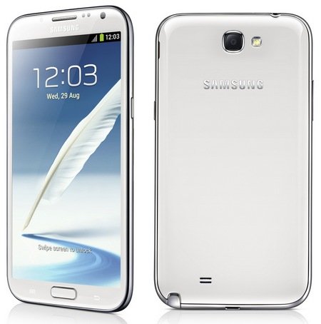 Samsung Galaxy Note II gets 5.5-inch Super AMOLED, Quad-core CPU, Android 4.1 white 1