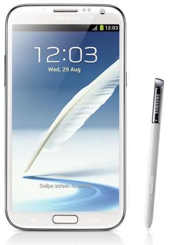 Samsung Galaxy Note II gets 5.5-inch Super AMOLED, Quad-core CPU, Android 4.1 white