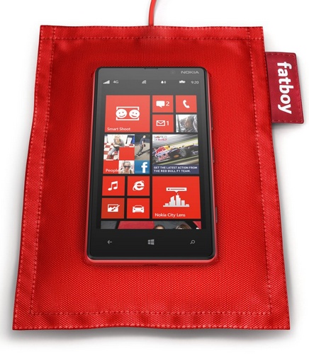 Nokia Fatboy Wireless Charging Pillow in use Nokia Fatboy Wireless Charging Pillow in use