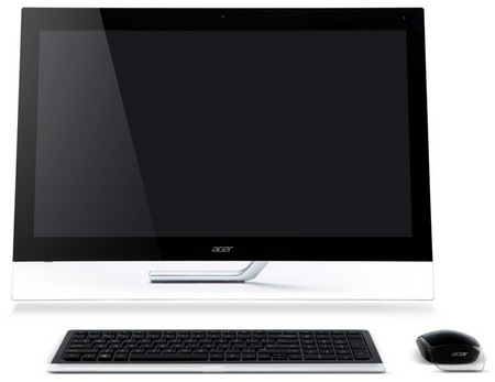 Acer Aspire 7600U Touchscreen Windows 8 All-in-one PC front Acer Aspire 7600U Touchscreen Windows 8 All-in-one PC front
