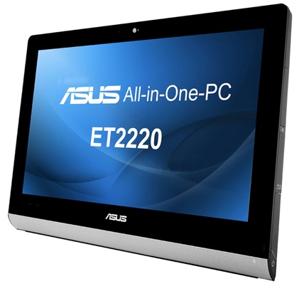 Asus ET2220 series All-in-one PC with 10-point Multitouch Display angle