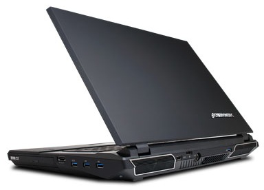 CyberPower Fang III Taipan Gaming Notebook with dual NVIDIA Graphics angle