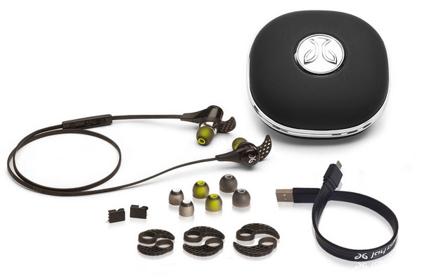 JayBird BlueBuds X In-ear Bluetooth Headphones in the box