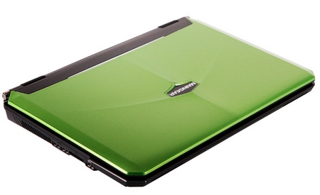 Maingear NOMAD 15 Gaming Notebook powered by Core i7 and GeForce GTX GPU green
