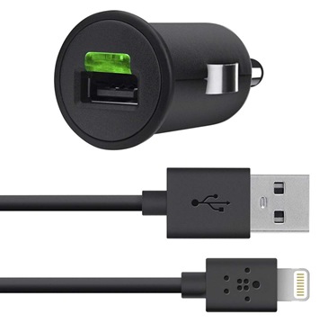 Belkin F8J090 MFi-certified Car Charger with 4-feet ChargeSync Cable for Lightning