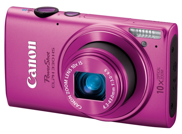 Canon PowerShot ELPH 330 HS Camera pink
