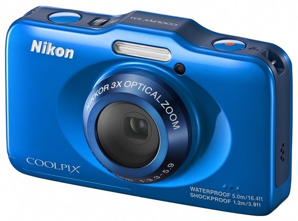 Nikon Coolpix S31 budget-friendly rugged digital camera blue