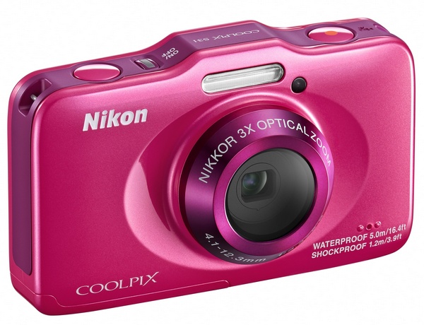 Nikon Coolpix S31 budget-friendly rugged digital camera pink