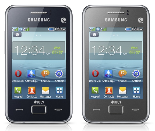 Samsung REX 80 (GT-S5222R) Smart Feature phone blue silver