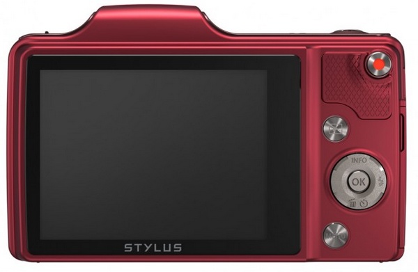Olympus STYLUS SZ-15 Long-zoom Camera red back