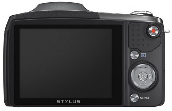 Olympus STYLUS SZ-16 iHS long-zoom camera black back
