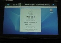 Nokia N900 runs Mac OS X 10.3