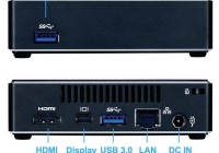 Gigabyte BRIX Ultra Compact PC front back